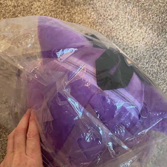 2016 Nintendo Pokemon GENGAR PLUSH Backpack Stuffed Animal Purple NWT - Picture 6 of 6